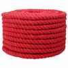 vidaXL Baumwollseil 16 mm 100 m Rot 100% Baumwolle