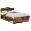 vidaXL Bettrahmen Altholz 135 x 190 cm Massives Kiefernholz