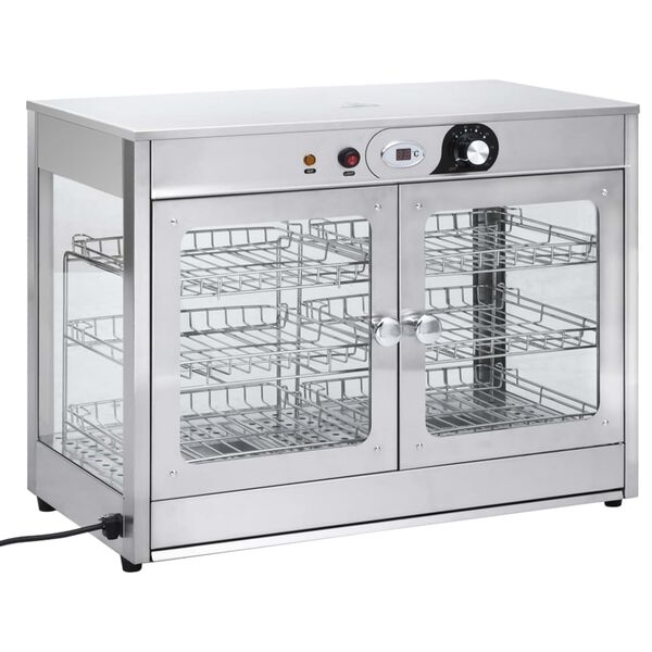 vidaXL Elektrischer Gastronorm Speisenw&auml;rmer 1200 W Edelstahl
