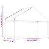 vidaXL Pavillon mit Dach Wei&szlig; 15,61x5,88x3,75 m Polyethylen