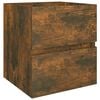 vidaXL Waschbeckenunterschrank R&auml;uchereiche 41x38,5x45cm Holzwerkstoff