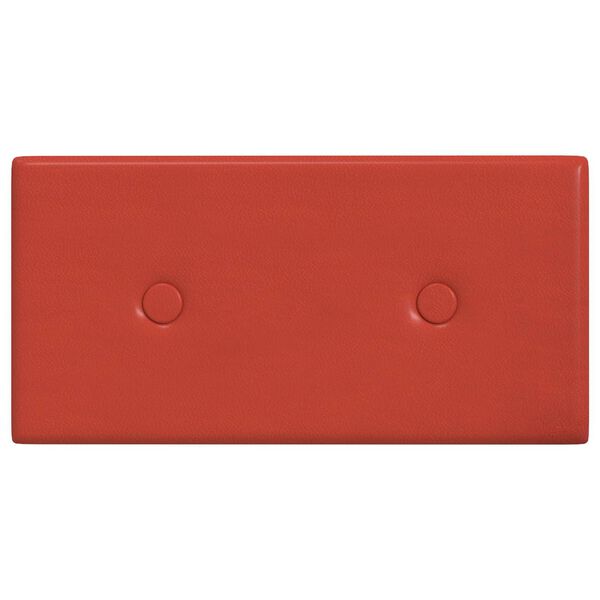 vidaXL Wandpaneele 12 pcs Rot 30 x 15 cm Kunstleder
