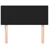 vidaXL Kopfteil Schwarz 90x5x78/88 cm Stoff