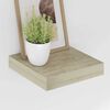 vidaXL Schwebende Wandregale 2 Stk. Eichefarben 23x23,5x3,8cm MDF