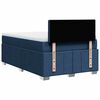 vidaXL Boxspringbett mit Matratze Blau 120x200 cm Stoff