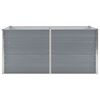 vidaXL Hochbeet 160 x 80 x 45 cm Verzinkter Stahl Grau