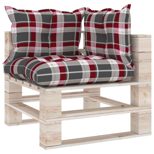 vidaXL 8-tlg. Garten-Lounge-Set aus Paletten mit Kissen Kiefernholz