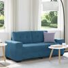 vidaXL Zweisitzer-Sofa Blau 180x77x82 cm Samt