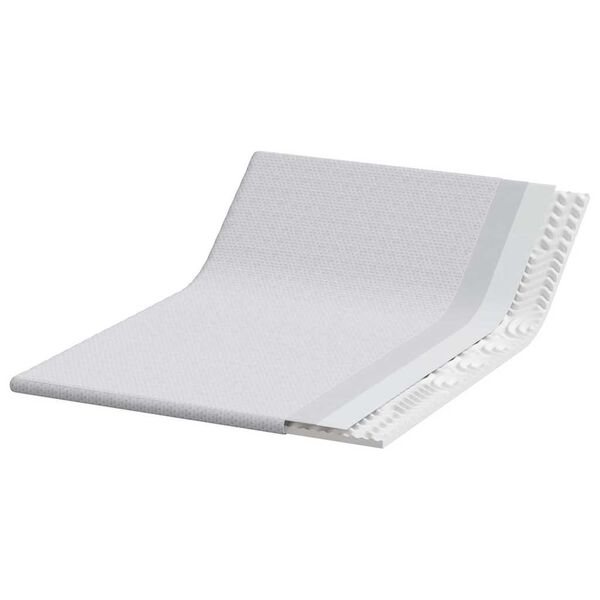 vidaXL Matratzenauflage Wei&szlig; 140 x 200 x 6 cm Jacquard Stoff