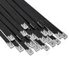 vidaXL Kabelbinder 250 stk. 7,9 x 800 mm Schwarz