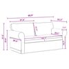vidaXL Sofa Dunkelgrau Gesamtabmessungen: 175 x 82 x 80 cm (B x T x H)