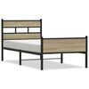 vidaXL Bettgestell ohne Matratze Sonoma-Eiche 75x190 cm Holzwerkstoff