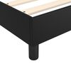 vidaXL Boxspringbett mit Matratze Schwarz 90x200 cm Kunstleder
