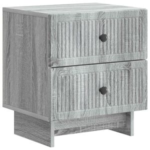 vidaXL Nachttisch Graues Sonoma 43 x 34,5 x 47,5 cm Holzwerkstoff