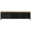 vidaXL TV-Schrank 130x30x37 cm Raues Mango-Massivholz