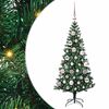 vidaXL K&uuml;nstlicher vorbeleuchteter Weihnachtsbaum Gr&uuml;n 120 cm