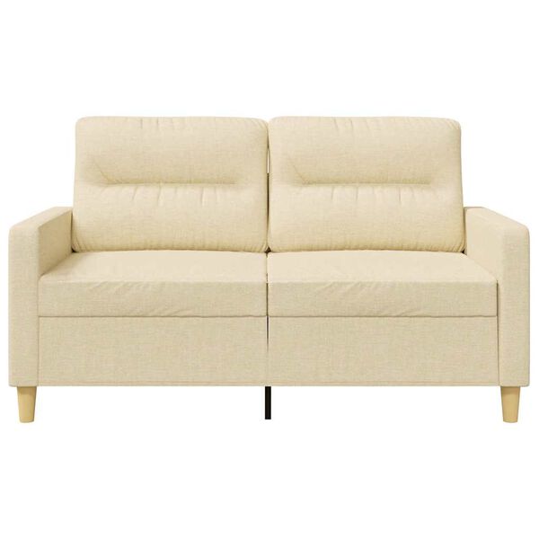 vidaXL 2-Sitzer-Sofa Creme 120 cm Stoff