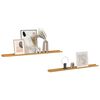 vidaXL Wandregal mit Regal 2 pcs Beige 115 x 9 x 3 cm Holzwerkstoff
