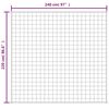 vidaXL Gewichtsdecke Blau 220x240 cm 11 kg Stoff