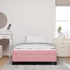 vidaXL Boxspringbett mit Matratze Rosa 120 x 200 cm Stoff