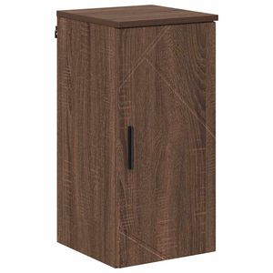 vidaXL Badezimmerschrank mit T&uuml;r Braun Eichen-Optik 30 x 31,5 x 61 cm