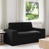 vidaXL Sofa 120cm Schwarz Metall