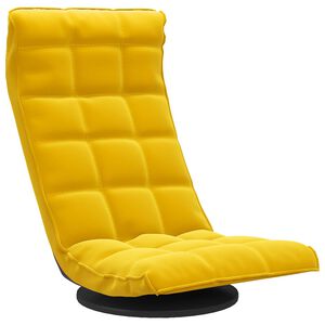vidaXL Bodenstuhl Drehbar Gelb Samt