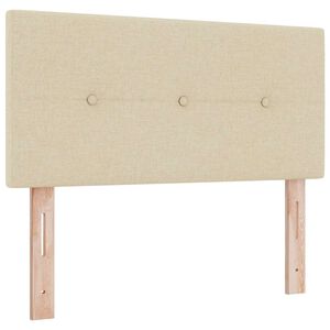 vidaXL Kopfteil mit Kopfteil Creme 90 cm Kunstleder