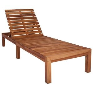vidaXL Sonnenliege Massivholz Teak