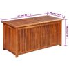 vidaXL Gartenbox 117&times;50&times;58 cm Massivholz Akazie