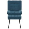 vidaXL Relaxsessel mit Hocker Blau Samt