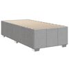 vidaXL Boxspringbett mit Matratze Hellgrau 90x190 cm Stoff