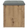 vidaXL Sitzbank mit Stauraum Artisan-Eiche 62x42x45 cm Holzwerkstoff