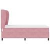 vidaXL Boxspringbett mit Matratze Rosa 200 x 80 cm Polyester