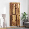 vidaXL Highboard 2 pcs Altholz Holzwerkstoff