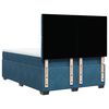 vidaXL Boxspringbett mit Matratze Blau 140x190 cm Samt