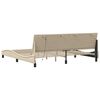 vidaXL Bettgestell ohne Matratze "Hanko" Creme 200x200 cm Stoff