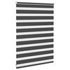vidaXL Doppelrollo Schwarz 105x100 cm Stoffbreite 100,9 cm Polyester