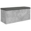 vidaXL Sitzbank mit Stauraum Betongrau 102x42x45 cm Holzwerkstoff