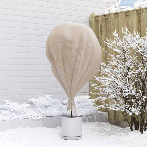 vidaXL Frostschutz-Pflanzen-Vlies Beige 100 x 3,2 m Vliesstoff