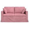 vidaXL Sofa Rosa Gesamtabmessungen: 138 x 78 x 80 cm (B x T x H) Samt
