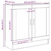 vidaXL Bücherschrank Artisan-Eiche 82,5x30,5x80 cm Holzwerkstoff