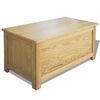 vidaXL Aufbewahrungstruhe 90x45x45 cm Massivholz Eiche