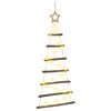 vidaXL H&auml;ngender Weihnachtsbaum 90 cm 30 LEDs Warmes Wei&szlig;