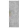 vidaXL Highboard Betongrau 34,5x34x180 cm Holzwerkstoff