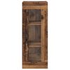 vidaXL Wandschrank Altholz 34,5 x 34 x 90 cm Engineered Wood und Glas