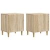 vidaXL Nachttisch 2 stk. Sonoma-Eiche 43 x 34,5 x 50 cm Holzwerkstoff