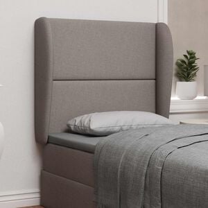 vidaXL Kopfteil Ohr Beige Stoff
