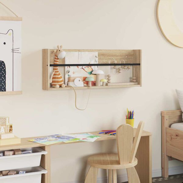 vidaXL Magazinregal Sonoma-Eiche 80 x 12 x 30 cm Holzwerkstoff