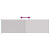 vidaXL Seitenmarkise Ausziehbar 180x600 cm Grau